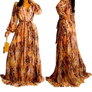 Maxi dress - with stretch - floor length - beautifully made